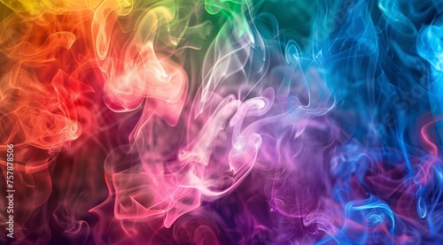 Purple Haze A Rainbow of Smoke Generative AI