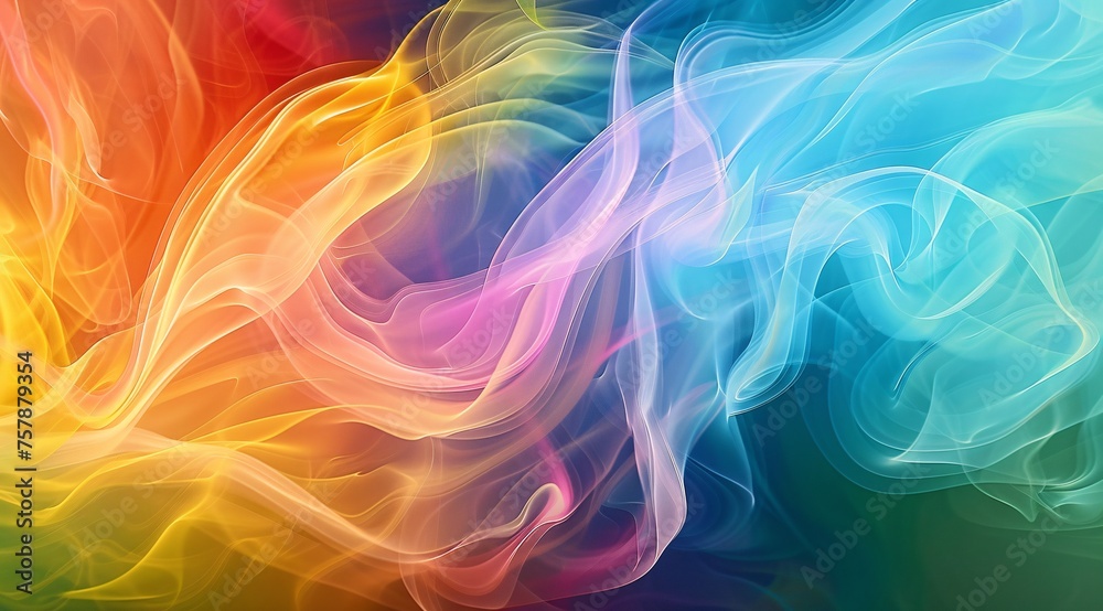Colorful Smoke Waves A Vibrant Tribute to the Monthly Color Challenge Generative AI Colorful Smoke Waves A Vibrant Tribute to the Monthly Color Challenge Generative AI