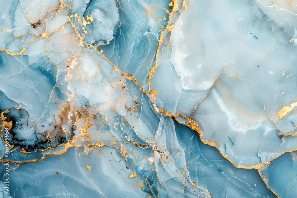 Elegant Blue Marble with Gold Veins. A luxurious pattern of blue marble with intertwined gold veins, creating a sophisticated and high-end surface texture. Elegant Blue Marble with Gold Veins. A luxurious pattern of blue marble with intertwined gold veins, creating a sophisticated and high-end surface texture.