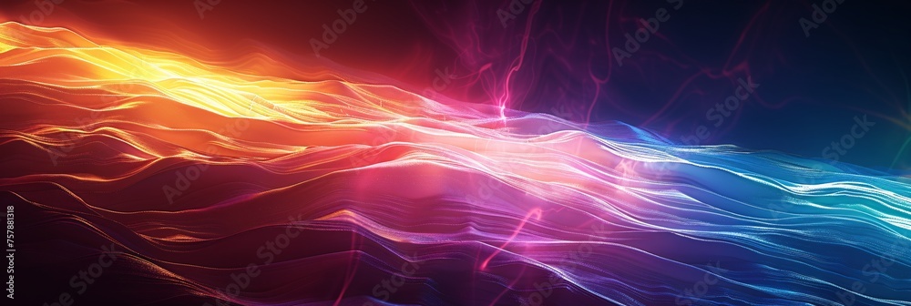 Purple Lightning Bolt A Neon-Inspired Artwork for the Month of June Generative AI