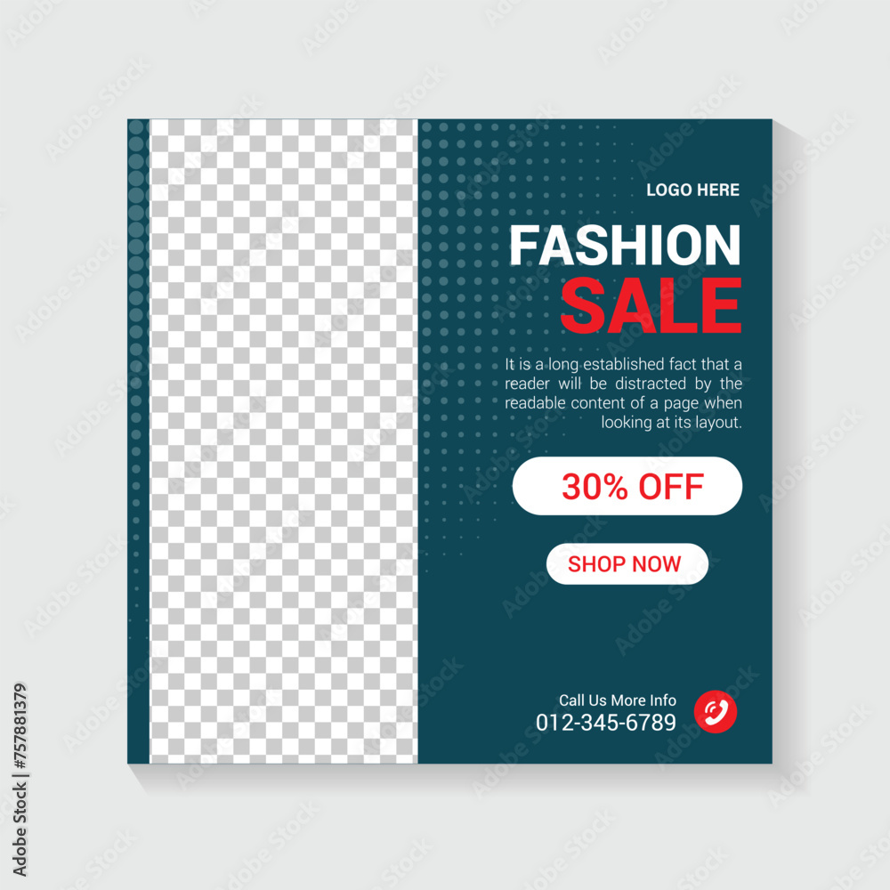 Fototapeta premium fashion instagram post