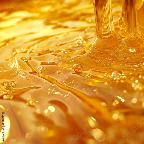 Honey flowing background
