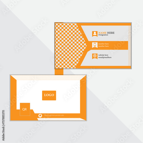 Stylish professional buniess card,Elegant and Luxury business card design , Double sided business card template, Front and back visiting card.