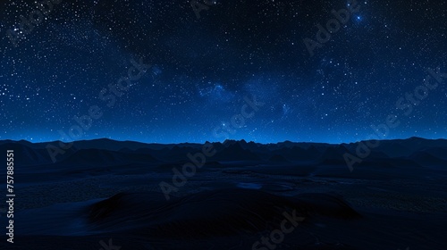 Night Sky Over the Mountains A Stargazer's Paradise Generative AI