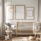 A Newborn's Nursery A Modern, Eco-Friendly, and Cozy Space for Baby Generative AI