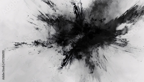 Black Hole Explosion A Dramatic Space Event Generative AI photo