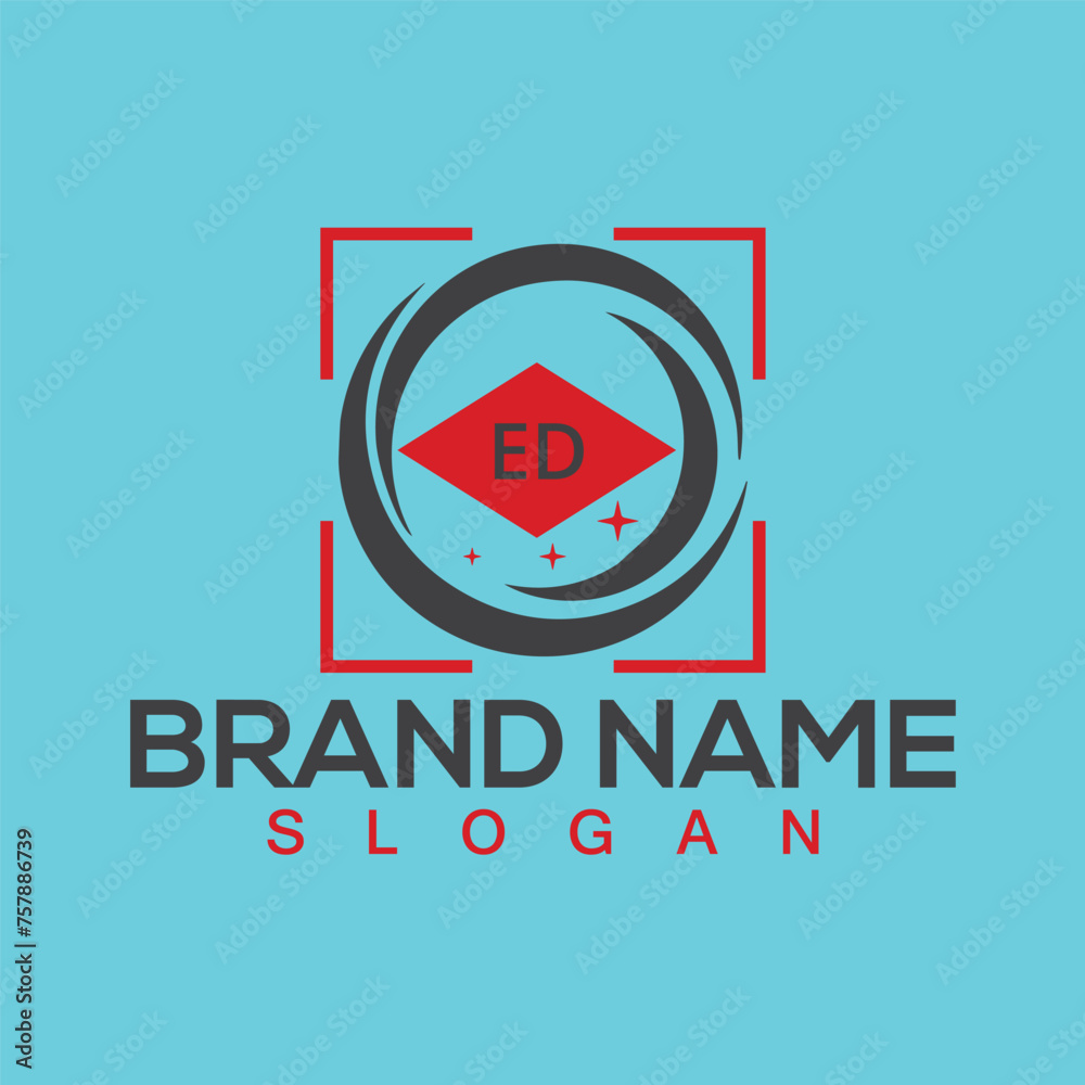 Creative ED letter logo design for your business brands Creative ED letter logo design for your business brands