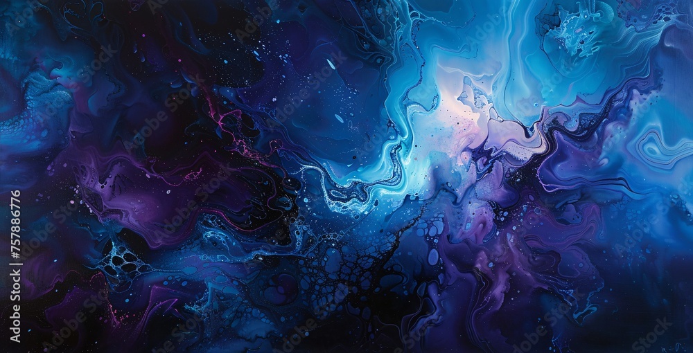Obraz premium Purple Haze A Vibrant Artwork of the Month Generative AI
