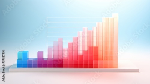 Dynamic sales chart pastel palette