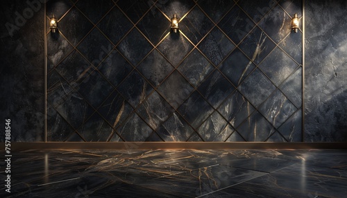 Golden Glamour Modern Decor with a Touch of Luxury Generative AI