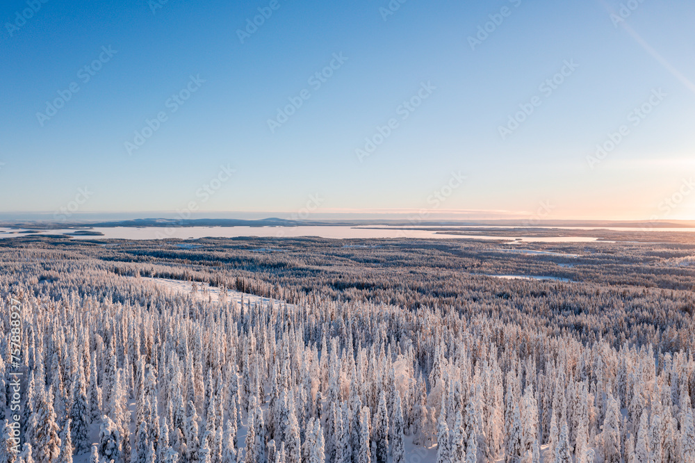 landscape with snow landscape with snow