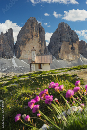 Kapelle, Drei Zinnen, Südtirol, Dolomiten, Italien