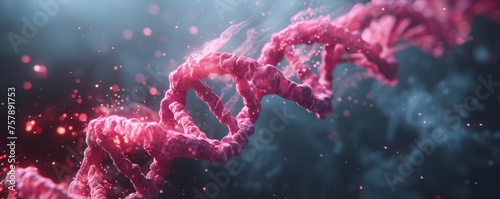 Delve into the intricate beauty of an abstract DNA background, featuring twisting helices and vibrant hues, perfect for genetic research, medical presentations, and scientific exploration. 🧬🔬✨ photo