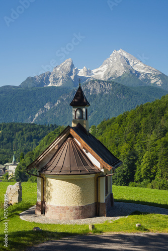 Kapelle am Lockstein, Berchtesgaden, Watzmann, Berchtesgadener Land, Bayern, Deutschland photo