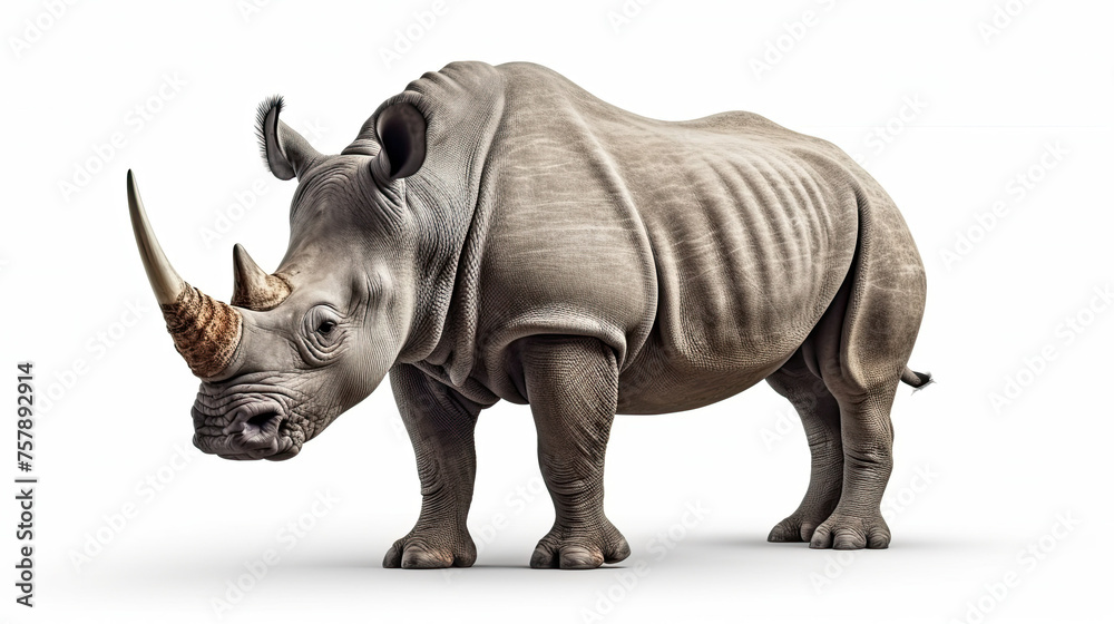 Rhino Isolated on white background Rhino Isolated on white background