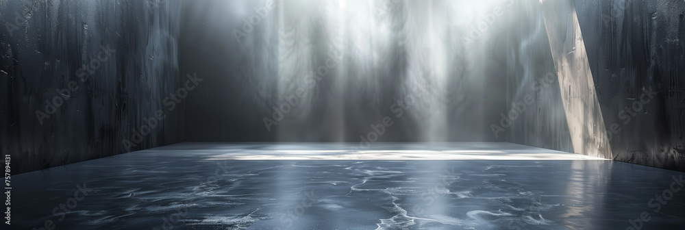 Obraz premium Gray backdrop with stunning light play, ideal for product presentation 
