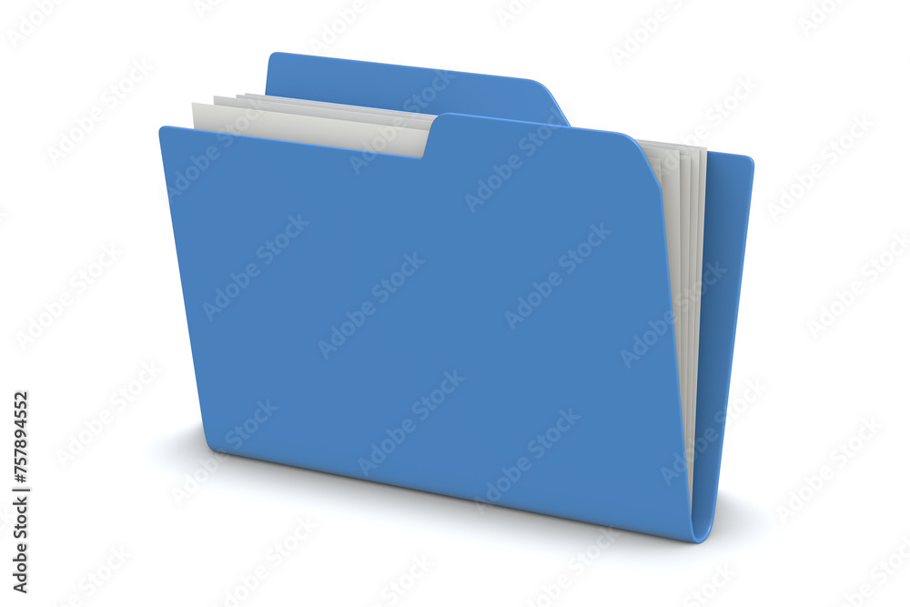 Blue Folder and Files Blue Folder and Files