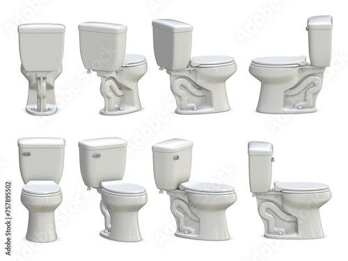 Ceramic Toilet Wc Set