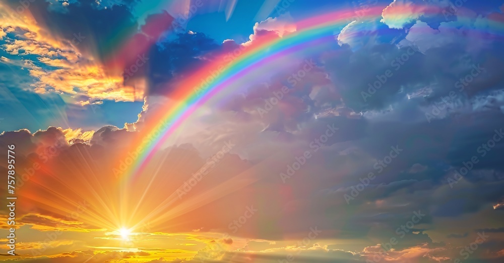 Rainbow Cloudscape Generative AI Rainbow Cloudscape Generative AI