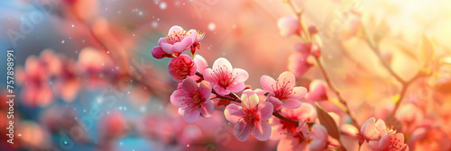 Vibrant spring bloom, ideal for holiday wallpaper background 