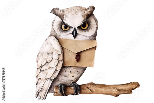 holding letter owl photo