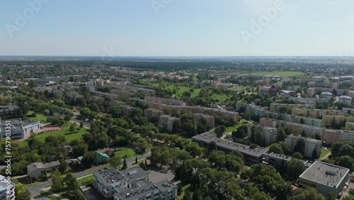 Beautiful Landscape Housing Estate Chelm Aerial View Poland photo