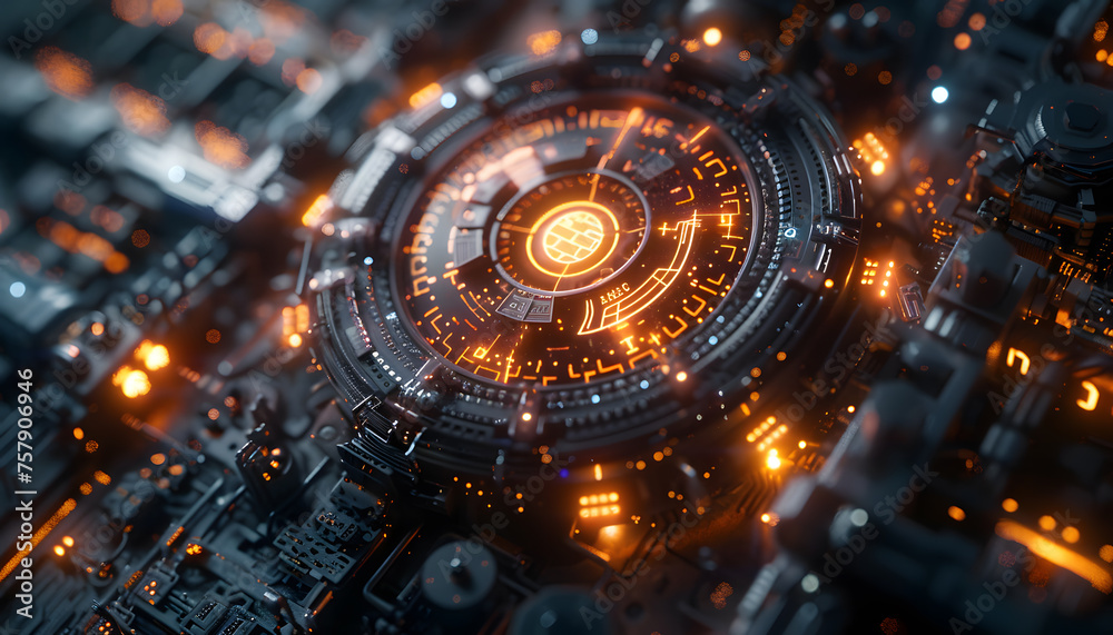 Fototapeta premium Technology background