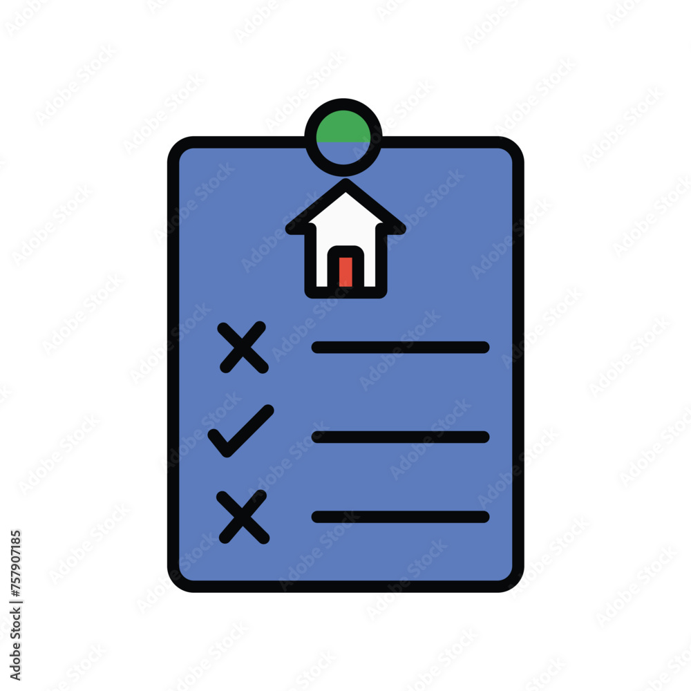 house rules icon with white background vector stock illustration house rules icon with white background vector stock illustration