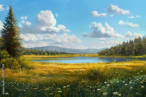 lake in the mountains