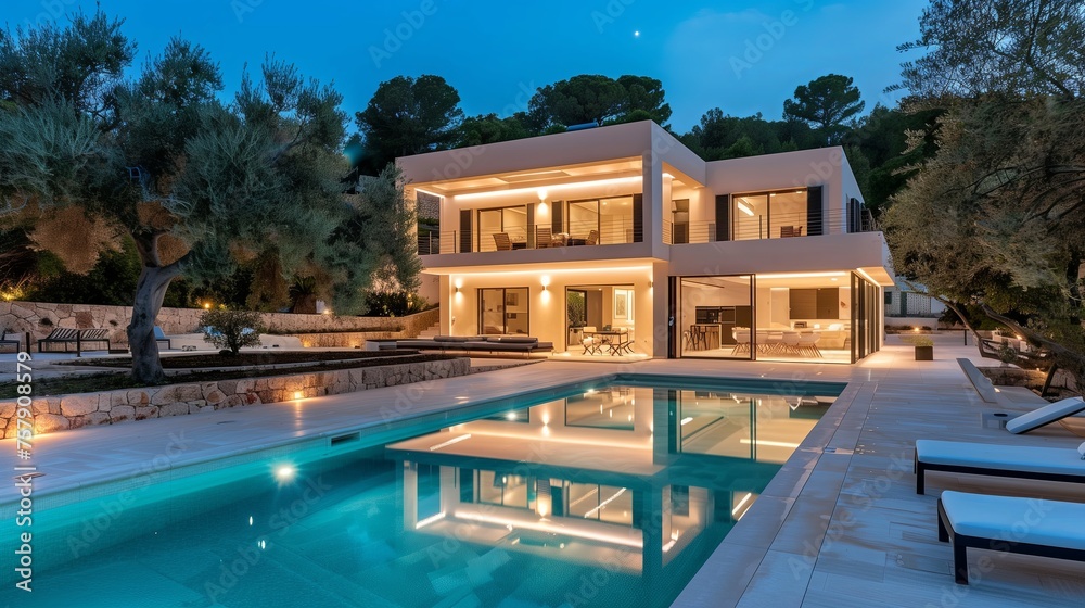 minimalistic mediterranean villa in rural area minimalistic mediterranean villa in rural area
