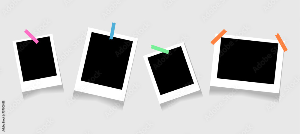 A set of photo frames. Trendy modern photo design. Snapshot. Stickers on a white background. Realistic. Retro. Mockup. Scrapbook. Template photo. Isolated snapshot image. Torn paper A set of photo frames. Trendy modern photo design. Snapshot. Stickers on a white background. Realistic. Retro. Mockup. Scrapbook. Template photo. Isolated snapshot image. Torn paper
