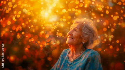 Joyful Grandmother Embracing the Beauty of Life © NIMBUS BREW