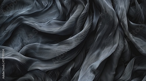 Gray silk fabric background