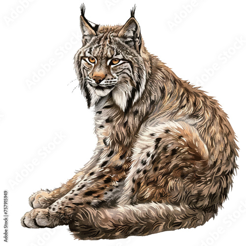 a drawing of a lynx that is called a wolf.