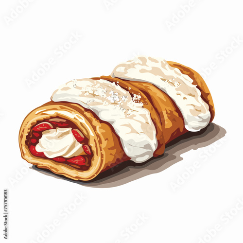 Czech Trdelník Pastry with Cream Filling