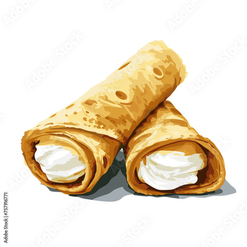 Czech Trdelník Pastry with Cream Filling