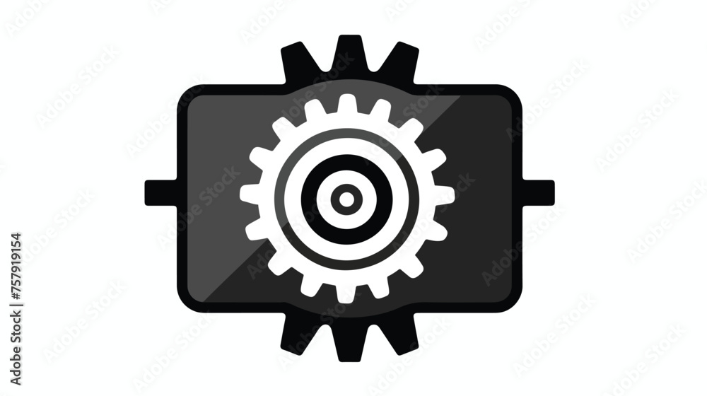 Laptop software update icon. Simple illustration  - obrazy, fototapety, plakaty 