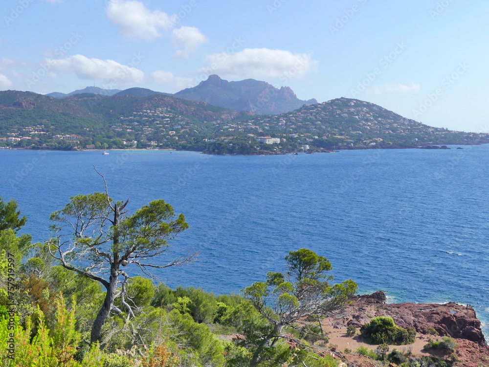 Paysage naturel de l'Esterel en Côte d'Azur Paysage naturel de l'Esterel en Côte d'Azur