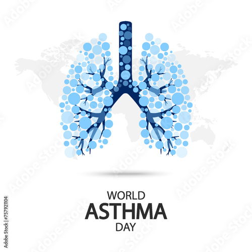Vector Illustration of World Asthma Day. Awareness Day.
