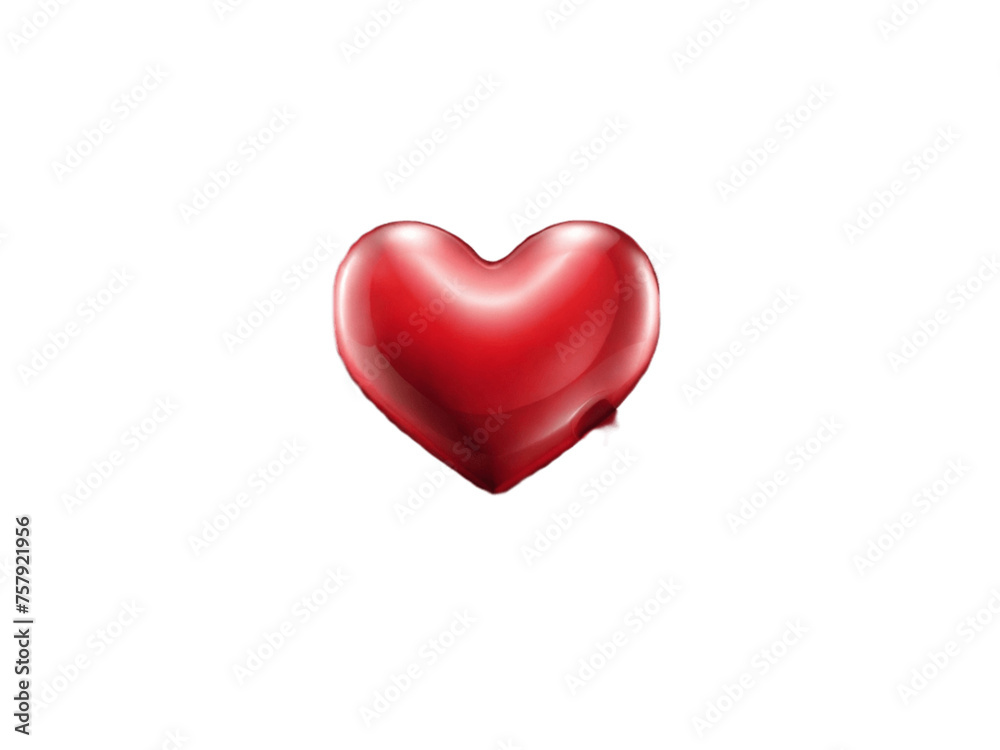 Elegant Valentine's Day hearts pattern with transparent background