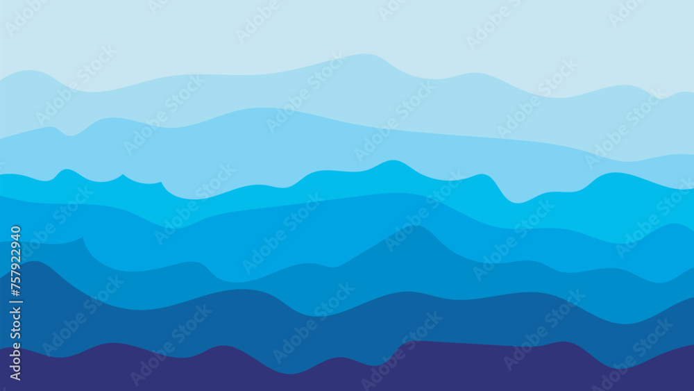 Blue color shades snow mountains, sea waves light blue, dark blue background minimal design background hills and tops can be used on website Blue color shades snow mountains, sea waves light blue, dark blue background minimal design background hills and tops can be used on website
