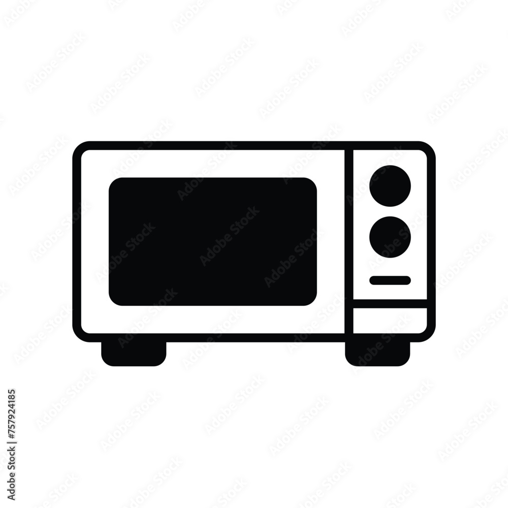 microwave icon with white background vector stock illustration microwave icon with white background vector stock illustration