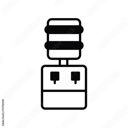 water cooler icon with white background vector stock illustration