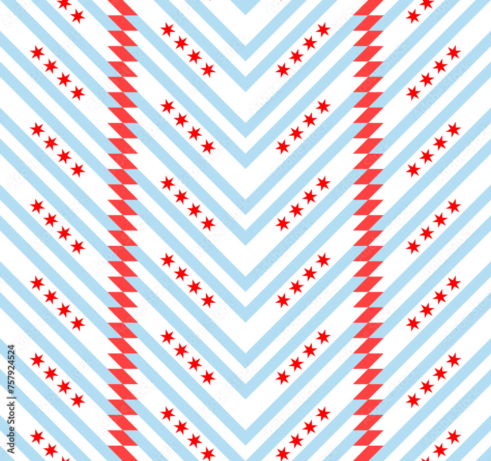 Obraz premium chicago pattern design. chevron background. vector illustration