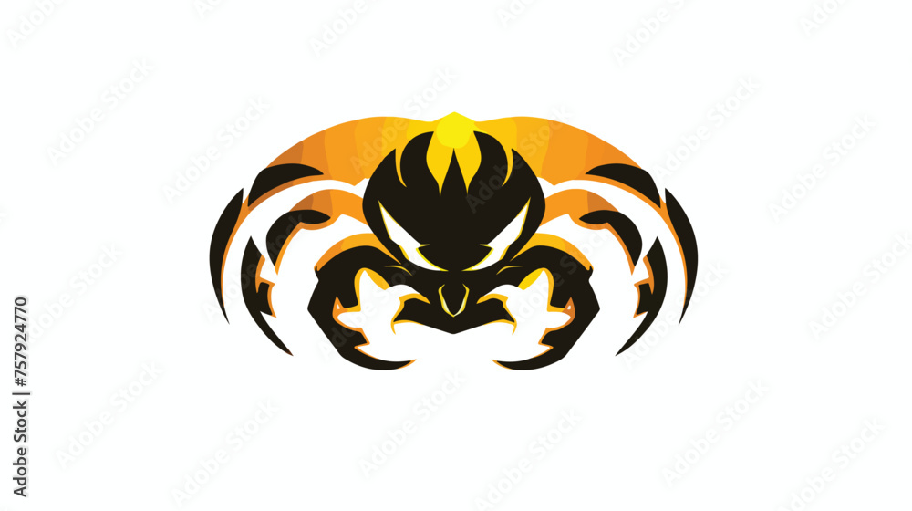 Scorpion vector Animal logo silhouette flat vector illustration