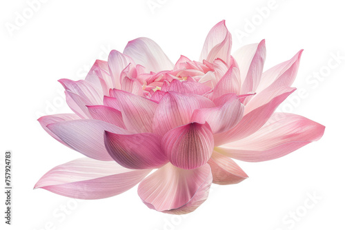 Pink Lotus Flower on transparent background,