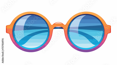 Sunglasses with round lenses. Fashion sun glasses 