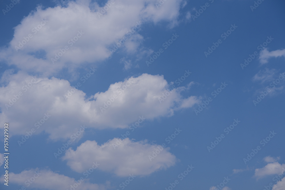 sunny day with clear blue sky and white cloud feel fresh and bright sunny day with clear blue sky and white cloud feel fresh and bright