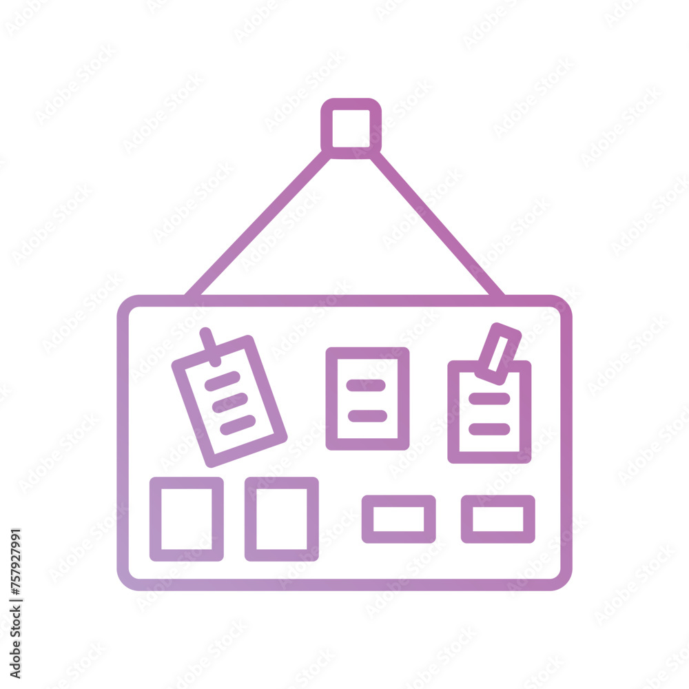 moodboard icon with white background vector stock illustration moodboard icon with white background vector stock illustration