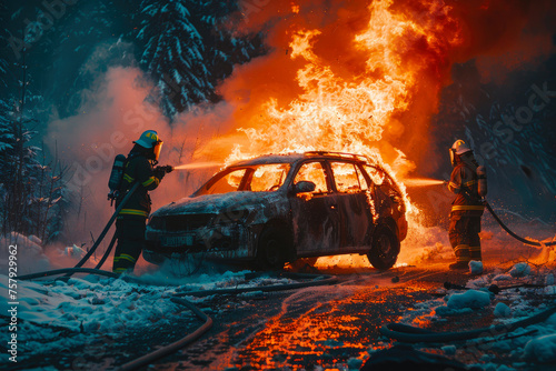 Emergency Response: Car Fire Doused